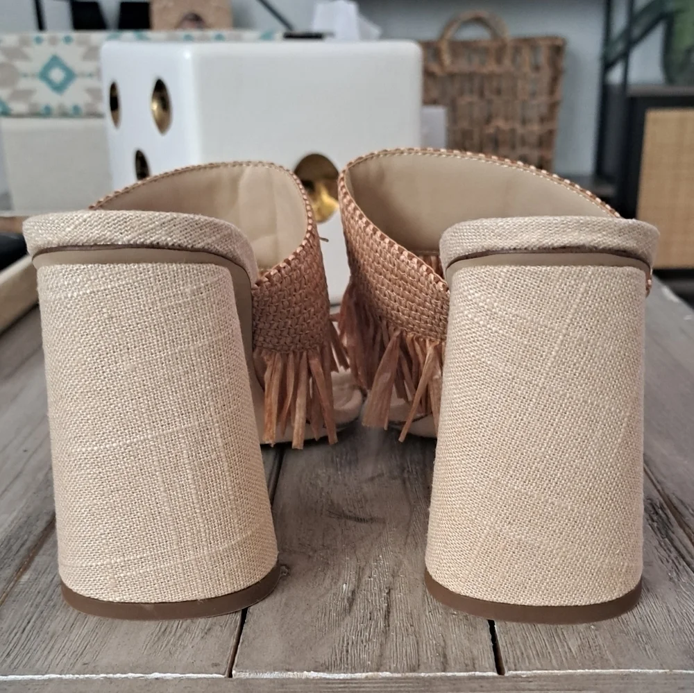 NWT SAM EDELMAN KAMRYN FRINGE HEEL $140